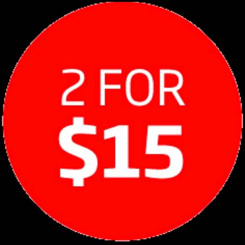 All items ⭕️ are 2/$20